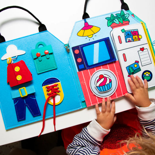 Montessori Playkit Quiet Book "My Day"