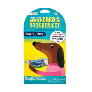 Tiny Tada! Kartenset mit Stickern "Hunde"