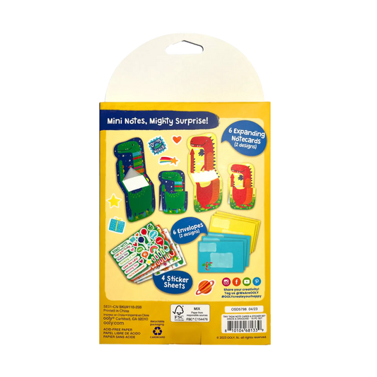 Tiny Tada! Kartenset mit Stickern "Dino & Drache"