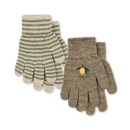 Filla Handschuhe Lemon/Stripe
