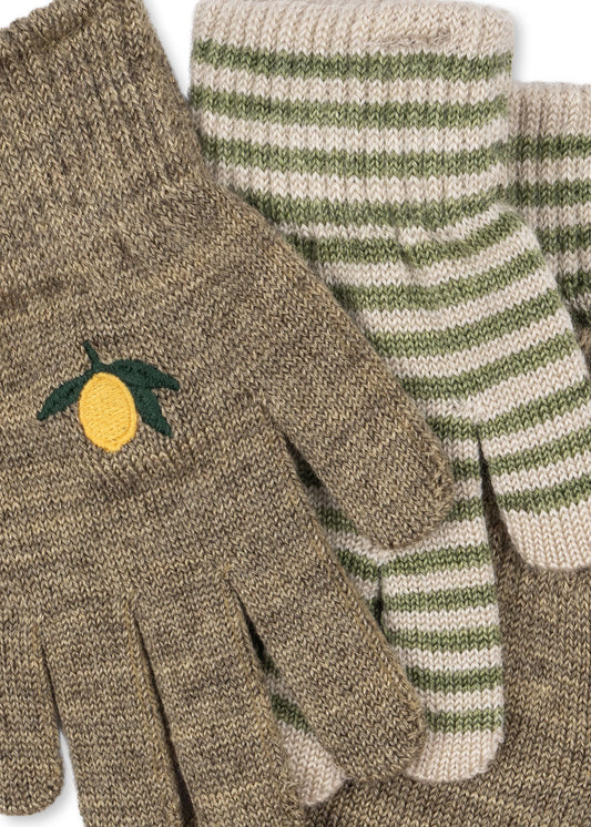Filla Handschuhe Lemon/Stripe