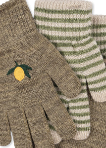 Filla Handschuhe Lemon/Stripe
