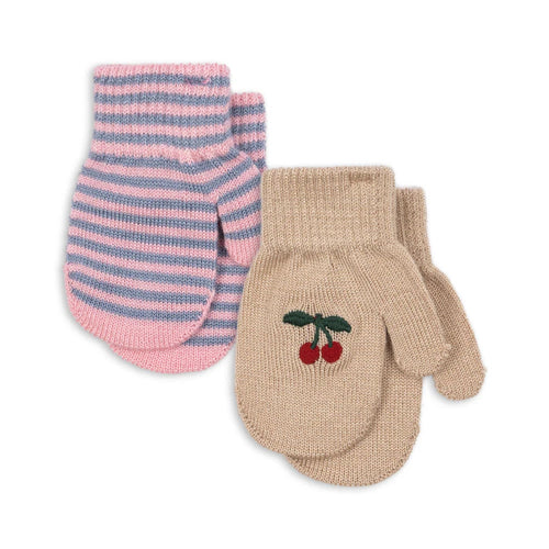 Filla Fäustlinge Cherry/Stripe