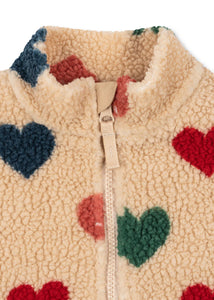 Jody Teddyjacke bon coeur coloré