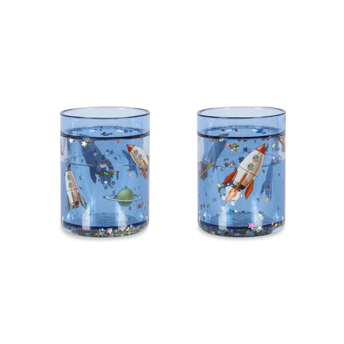 Glitter Becher 2er Set Outer Space
