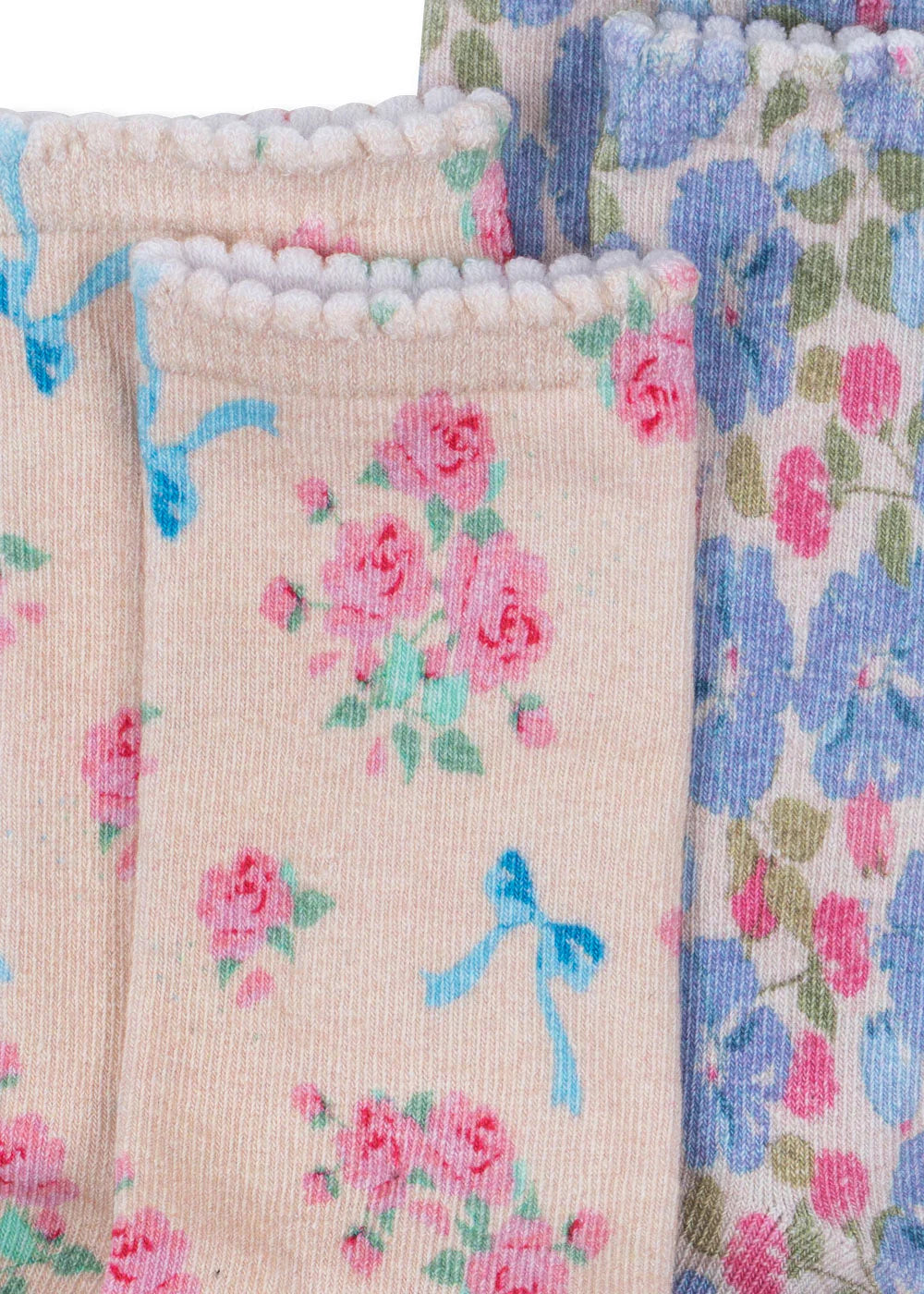 2 Pack Socken Blue Mix Flower