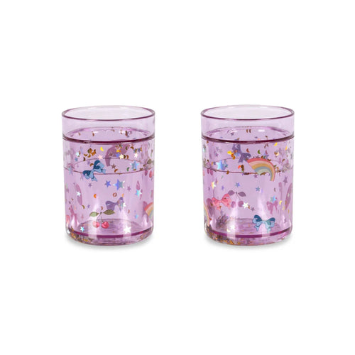 Glitter Becher 2er Set Rainbow Twinkle