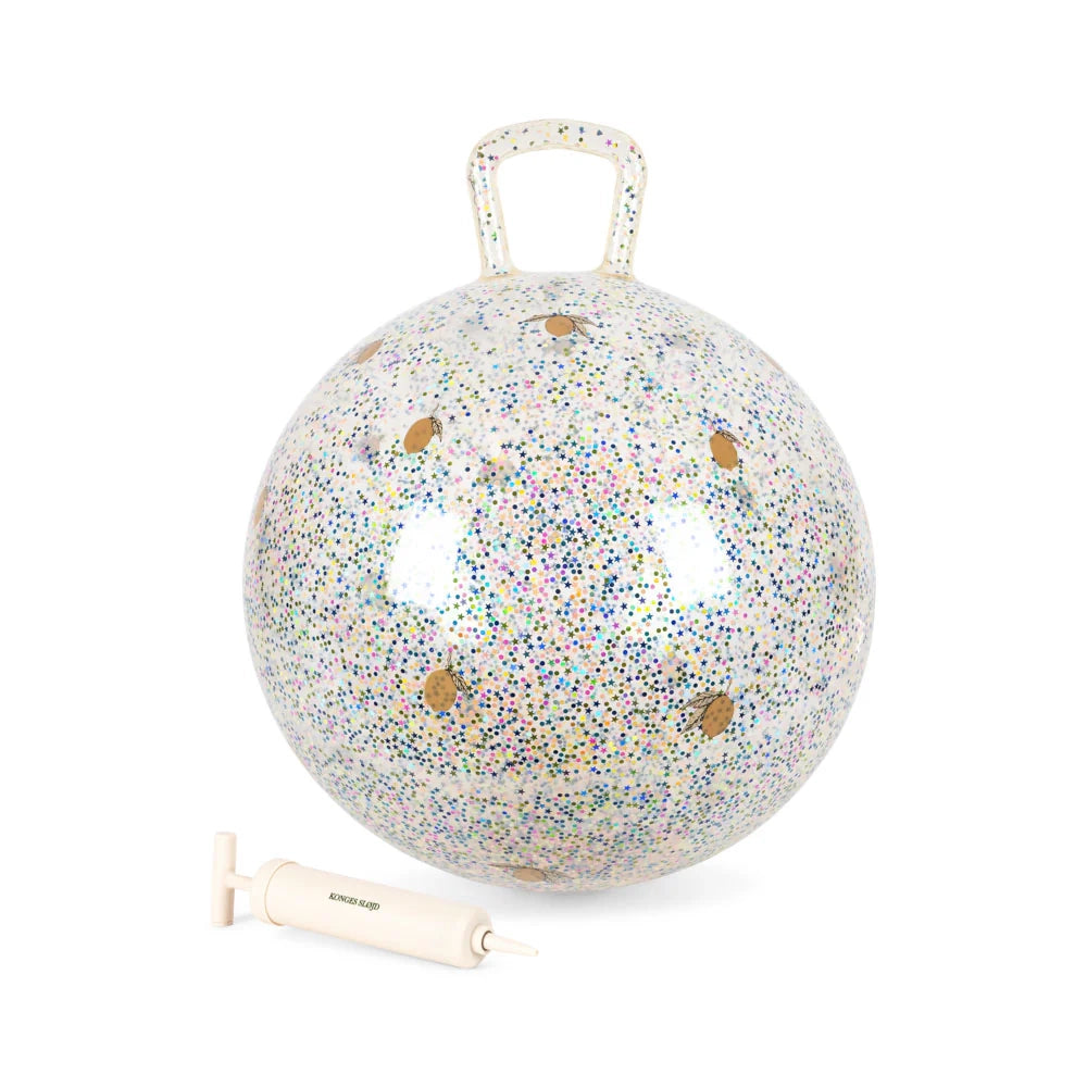 Glitter Hüpfball Lemon