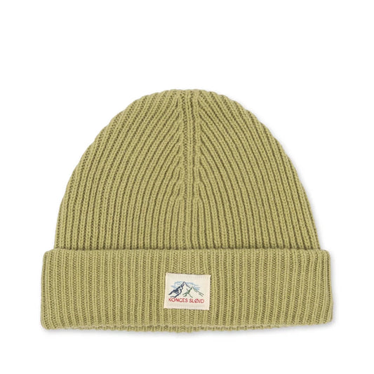 Basil Beanie pale olive green