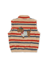 Laden Sie das Bild in den Galerie-Viewer, Jody Teddy Weste Dog tangerine stripe
