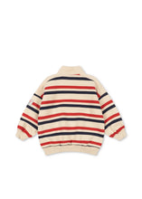 Laden Sie das Bild in den Galerie-Viewer, Lou Half Zip Sweater tangerine stripe