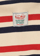Laden Sie das Bild in den Galerie-Viewer, Lou Half Zip Sweater tangerine stripe