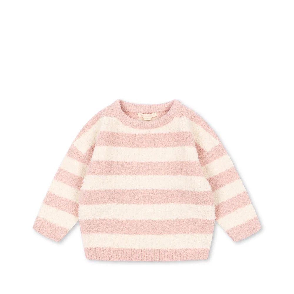 Softy Sweater rosy stripe