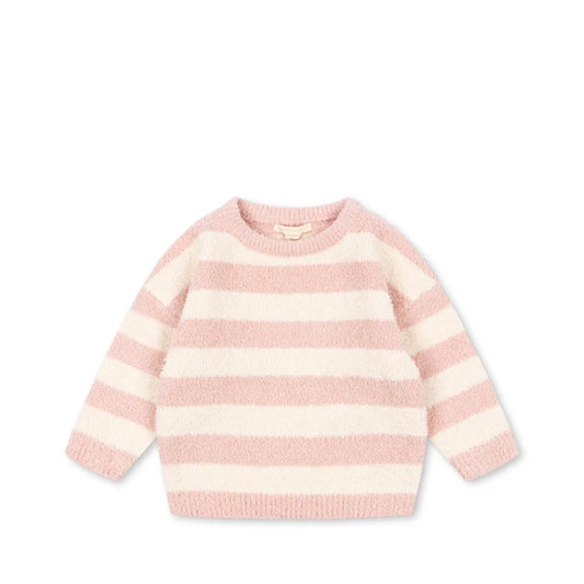 Softy Sweater rosy stripe