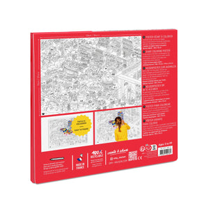 Großes Ausmalposter Supermarket