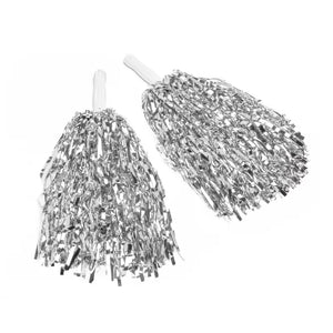 Cheerleader Pompom Silver