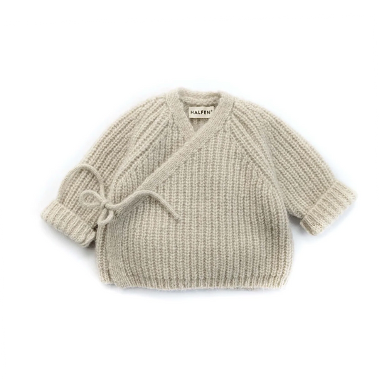 Merino Wickeljacke Beige
