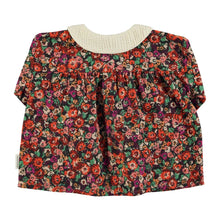 Laden Sie das Bild in den Galerie-Viewer, Peter Pan Bluse Multicolor Flowers