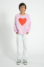 Laden Sie das Bild in den Galerie-Viewer, Sweatshirt Lilac Red Heart