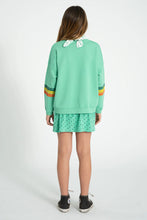Laden Sie das Bild in den Galerie-Viewer, Sweatshirt Green Multicolor Stripes