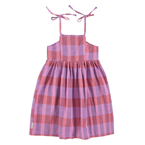 Langes Kleid Lavender Checkered