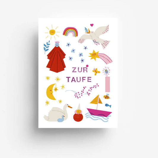 Postkarte "Zur Taufe"