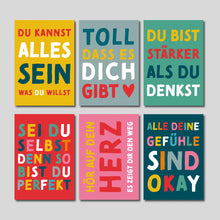 Laden Sie das Bild in den Galerie-Viewer, Mutmacher-Postkarten Bunt