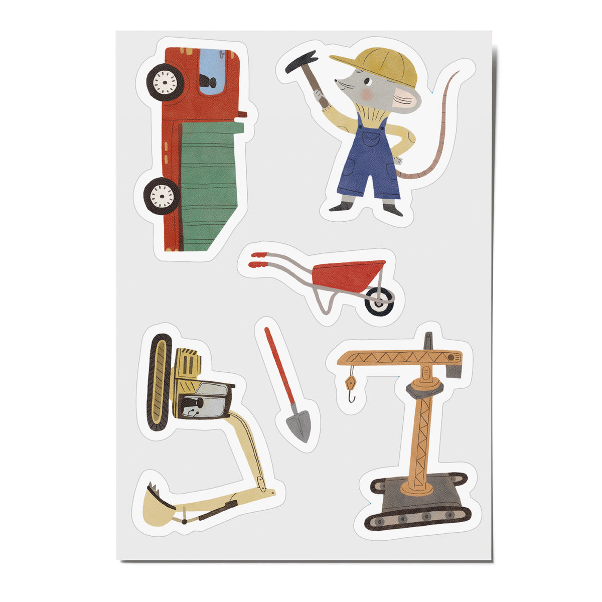 Reflektierende Sticker Baustelle