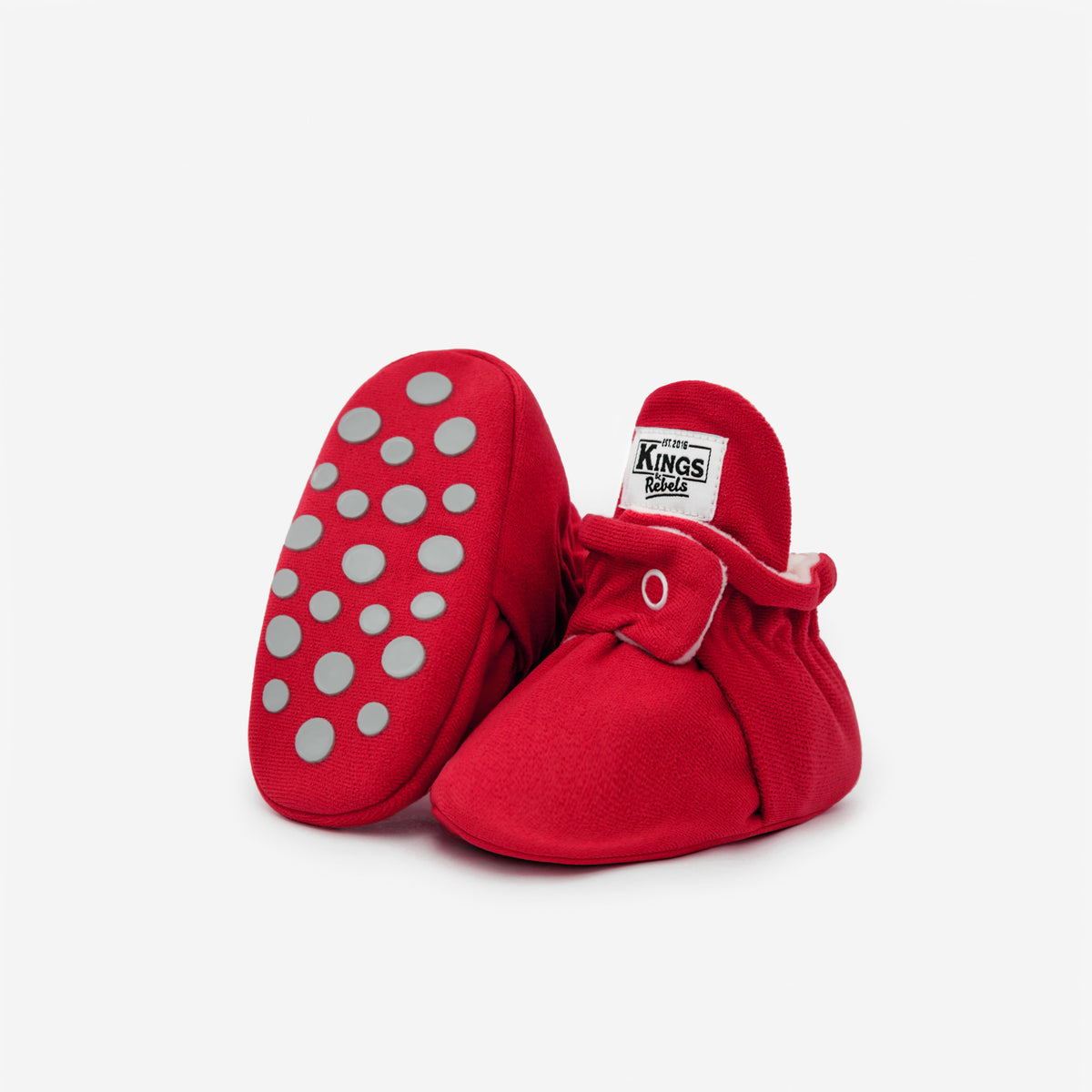 Booties Gamuza Gripper Red