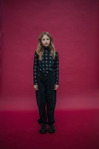 Turtle Neck Longsleeve graphite night multi dot