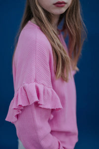Ruffle Longsleeve blush pink