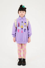 Laden Sie das Bild in den Galerie-Viewer, Sweatshirtkleid Purple Lavender