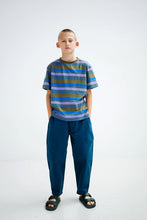 Laden Sie das Bild in den Galerie-Viewer, T-shirt Khaki Bloom Stripe