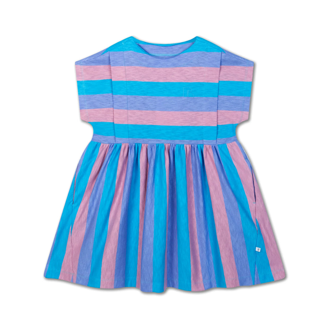 Kleid Tricolor Block Stripe