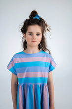 Laden Sie das Bild in den Galerie-Viewer, Kleid Tricolor Block Stripe