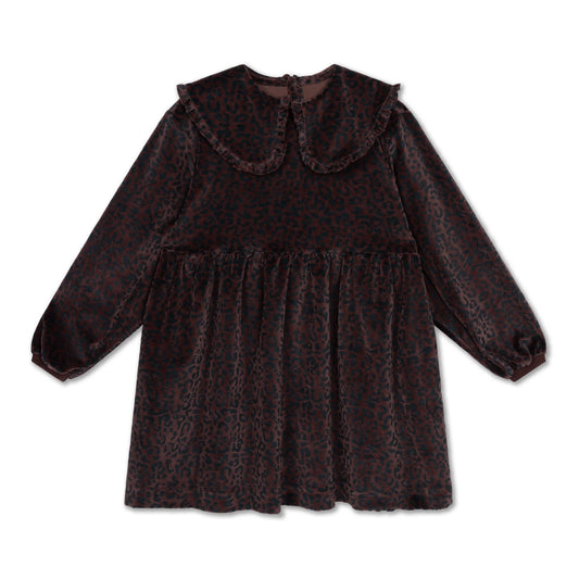 Fancy Sweat Kleid Chocolate Leopard