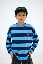 Laden Sie das Bild in den Galerie-Viewer, Wide Cut Longsleeve Horizon dark eclipse block stripe