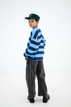 Laden Sie das Bild in den Galerie-Viewer, Wide Cut Longsleeve Horizon dark eclipse block stripe