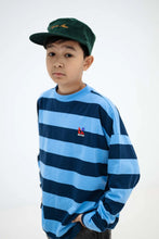 Laden Sie das Bild in den Galerie-Viewer, Wide Cut Longsleeve Horizon dark eclipse block stripe