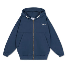 Laden Sie das Bild in den Galerie-Viewer, Zip Hoodie deep sea blue