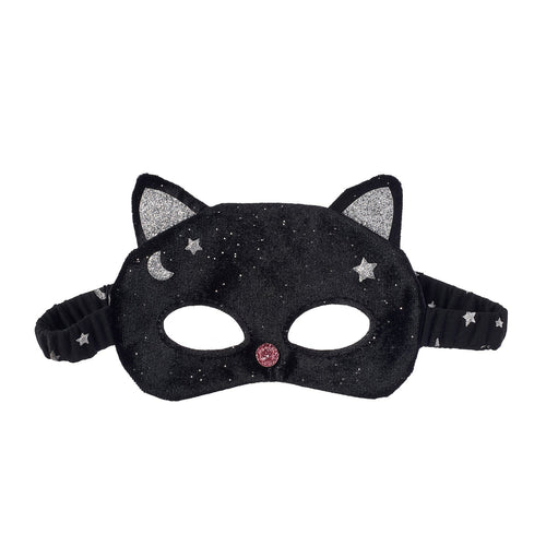 Velvet Black Cat Maske