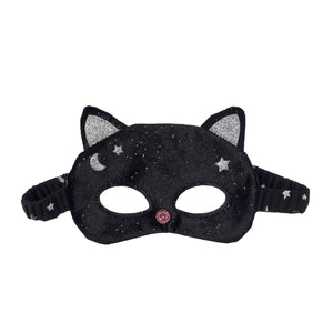 Velvet Black Cat Maske