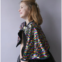 Laden Sie das Bild in den Galerie-Viewer, Rainbow Pailletten Cape