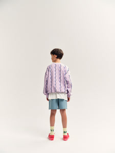 Bubble Sweatshirt Lavender Frost