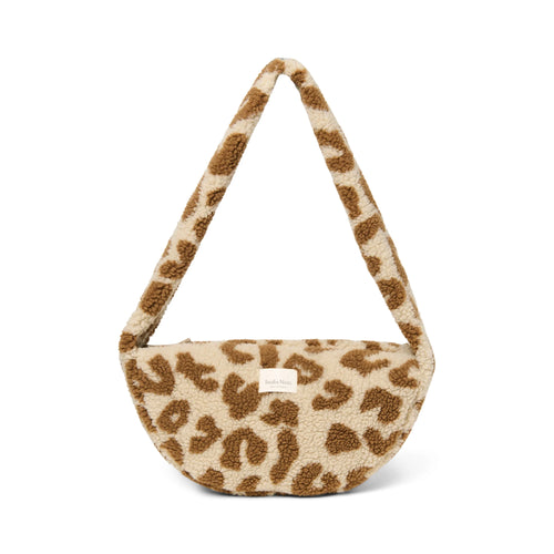 Leopard Teddy Mini Cross Body Bag
