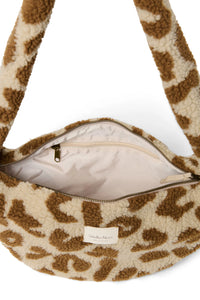 Leopard Teddy Mini Cross Body Bag