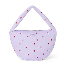 Laden Sie das Bild in den Galerie-Viewer, Lila Puffy Hearts Crossbody Bag
