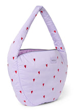 Laden Sie das Bild in den Galerie-Viewer, Lila Puffy Hearts Crossbody Bag
