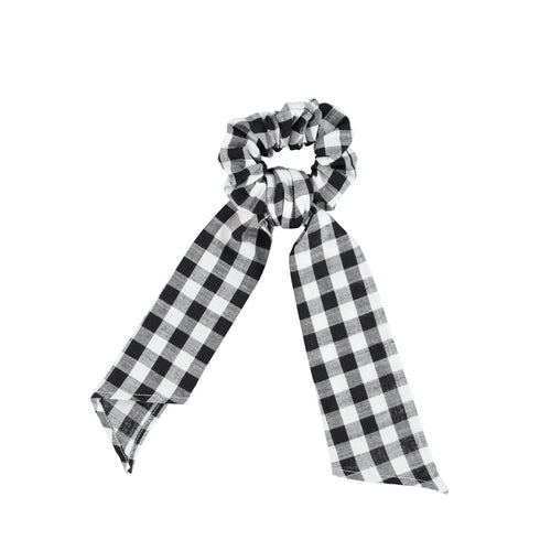 Scrunchie Black & White checkered