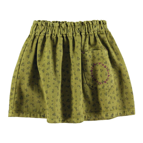 Rock Khaki Black Flowers